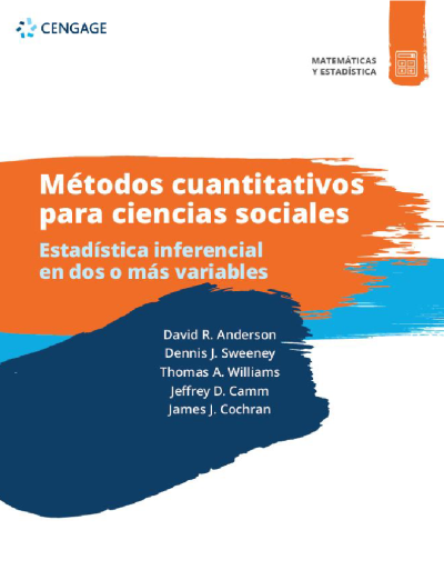 Métodos Cuantitativos para Ciencias Sociales. Estadística inferencial en dos o más variables