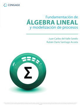 Fundamentación de álgebra lineal y modelización de procesos