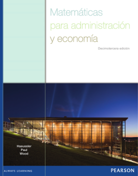 Matemáticas para administración y economía (ebook)